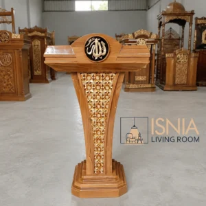 Jual Podium Masjid Tarakan Kayu Jati