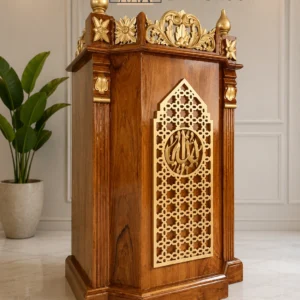 Mimbar Masjid Pati Kayu Jati Ukir