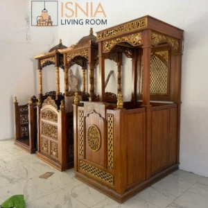 Mimbar Masjid Singkawang Kayu Jati Terbaik