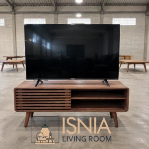 Desain Rak TV Jambi Kayu