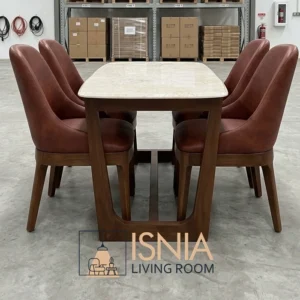 Meja Makan Marmer Minimalis Modern Jakarta