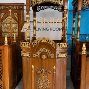 Mimbar Masjid Mojokerto Kayu Jati