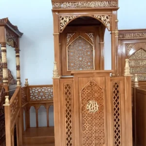 Podium Mimbar Masjid Pasuruan Desain Bertingkat