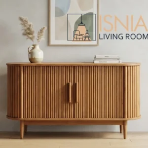 Buffet Kayu Solid Minimalist Style untuk Ruang Tamu Estetik