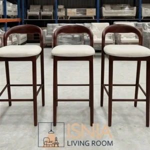 Kursi Cafe Bar Semarang Kayu Solid Kain Linen