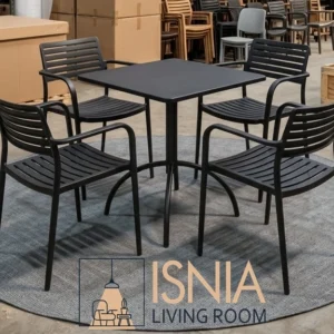 Set Meja Kursi Outdoor Minimalis Cirebon Material Besi