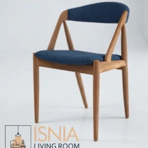 Jual Kursi Kayu Banten Desain Skandinavia Warna Navy
