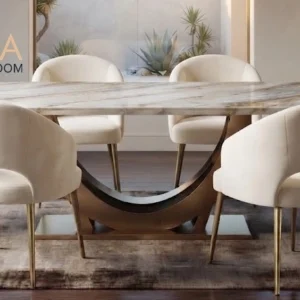 Set Meja Makan Model Marmer Jakarta Kualitas Premium