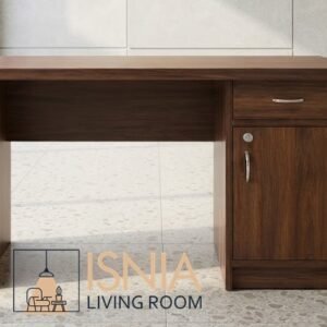 Meja Kantor Kayu Solid Jombang Minimalis Fungsional