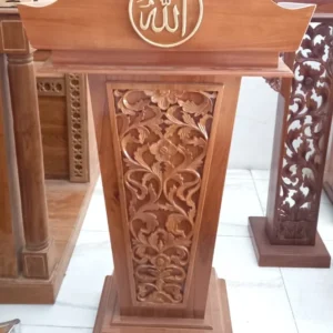 Jual Mimbar Masjid Depok Motif Ukiran