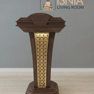 Jual Podium Pidato Kayu Jati Finishing Natural