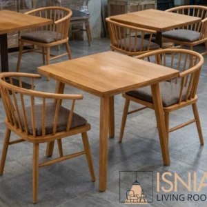 Set Meja Cafe Solo Kursi Melengkung