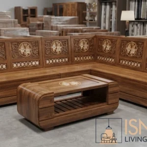 Set Kursi Tamu Sudut Kayu Jati Ukir Klasik