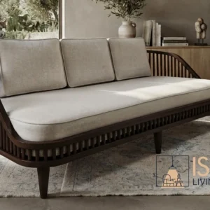 Sofa 3 Seater Bandung Rangka Kayu Jari-Jari